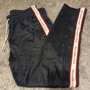 Abercrombie & Fitch Mens Navy Blue Track Pants Size Large